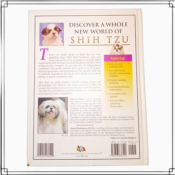 The Shih Tzu. Hardcover Book w/ DVD by Deborah Wood - Picture 4 of 7